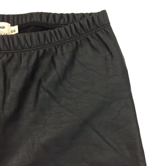 LILI SIDONIO x MOLLY BRACKEN Textured Fleece Lined Soft Faux Leather Leggings - Picture 6 of 13